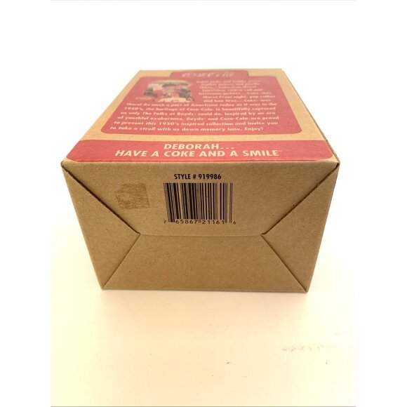2007 Coca-Cola Boyds Bears Deborah Have a Coke & Smile Figurine 1st Ed 919986 - Picture 14 of 14